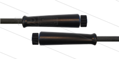 HD-slang zwart 5/16&quot; - 2SC - 20m - 2x M22x1,5 W RVS - 2x KBS - 400 Bar