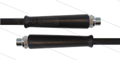 HD-slang zwart 3/8&quot; - 2SC - 3,0m - 2x 3/8&quot;bu - 2x KBS - 400 Bar