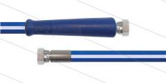 CleanFarm slang blauw 1/2&quot; - 10m - 2x 1/2&quot;W RVS - 1x KBS - 80 Bar