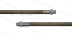 HD-Slang grijs 3/8&quot; - 2SC - 25m - 2x 3/8&quot;bu RVS - geen KBS - 400 Bar