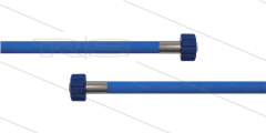 HD-slang blauw 1/4&quot; - 2SC - 25m - 2x M22x1,5 W vlak - geen KBS - 400 Bar