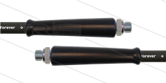 HD-slang zwart 1/2&quot; - 1SCX - Forever - 10m - 2x 3/8&quot;bu - 2x KBS - 170 Bar