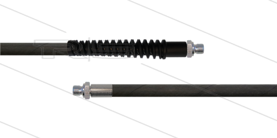 HD-slang zwart 1/4&quot; - Flexy - 1SN - 15m - 2x 3/8&quot;bu - 1x SKB - 300 Bar