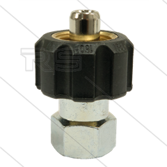 1/2&quot; - snelkoppeling wartel - messing - 250 Bar - Ø11mm - max 150°C - 1/4&quot; bi