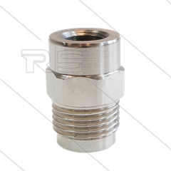 1/2&quot; - snelkoppeling nippel - messing - 250 Bar - Ø11mm - max 150°C - Viton O-ring - 1/4&quot; bi