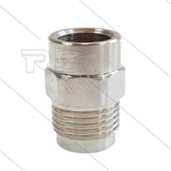 1/2&quot; - snelkoppeling nippel - messing - 250 Bar - Ø11mm - max 150°C - Viton O-ring - 3/8&quot; bi