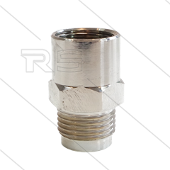 1/2&quot; - snelkoppeling nippel - messing - 250 Bar - Ø11mm - max 150°C - Viton O-ring - 1/2&quot; bi