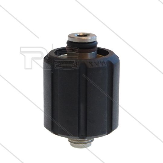 ST44 - Swivel + lager - messing - 400 Bar - Ø14mm - max 150°C - M22x1,5 wartel x 1/4" bu