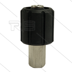 ST44 - Swivel + lager - messing - 400 Bar - Ø14mm - max 150°C - M22x1,5 wartel x 1/4" bi
