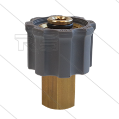 M21x1,5 - snelkoppeling wartel - messing - 250 Bar - Ø14mm - max 160°C - 1/4&quot; bi