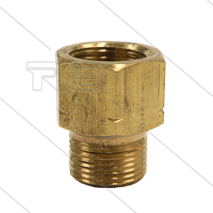 M21x1,5 - snelkoppeling nippel - messing - 250 bar - Ø14mm - max 160°C - 1/2&quot; bi