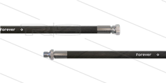 HD-slang zwart 3/8&quot; - 2SCX - Forever - 20m - 3/8&quot;W x 3/8&quot;bu - geen KBS - 400 Bar