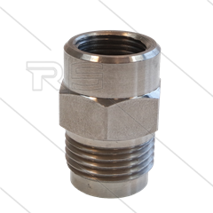 1/2&quot; - snelkoppeling nippel - RVS - 250 Bar - Ø11mm - max 150°C - Viton O-ring - 3/8&quot; bi