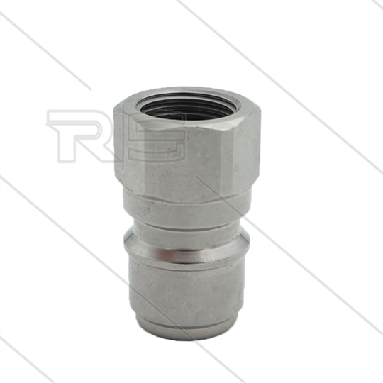 ARS350 - nippel - RVS - 350 Bar - Ø19,9mm - max 90°C - passend op Nilfisk-Alto - 3/8&quot; bi