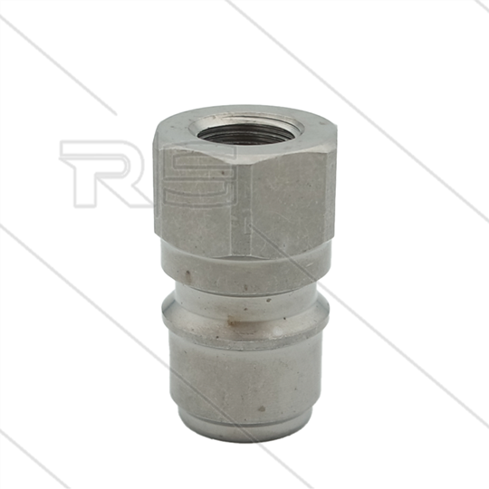 ARS350 - nippel - RVS - 350 Bar - Ø19,9mm - max 90°C - passend op Nilfisk-Alto - 1/4" bi