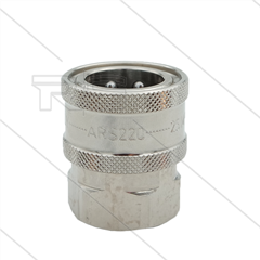 ARS220 - koppeling - messing vernikkeld - 220 Bar - max 90°C - passend op Nilfisk-Alto - 3/8" bi