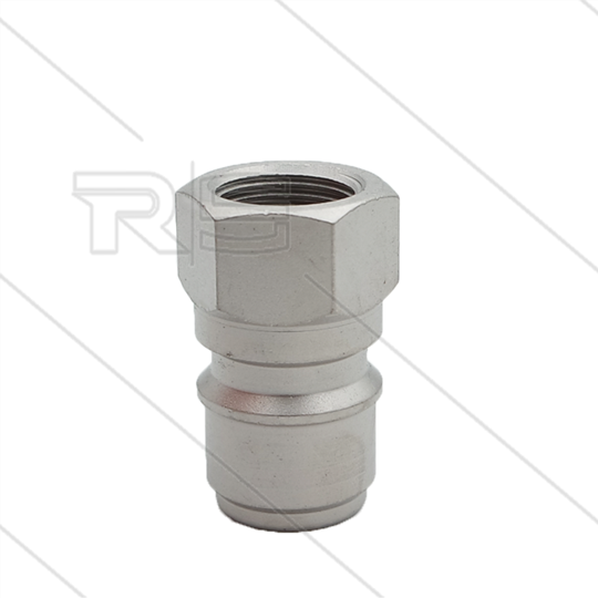 ARS220 - nippel - staal verzinkt - 220 Bar - Ø19,9 mm - max 90°C - passend Nilfisk - Alto - 3/8" bi