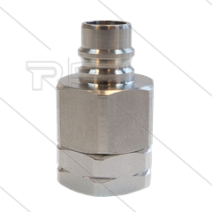 Snap-Tite - nippel - met klep - RVS - 138 Bar - 1&quot; bi
