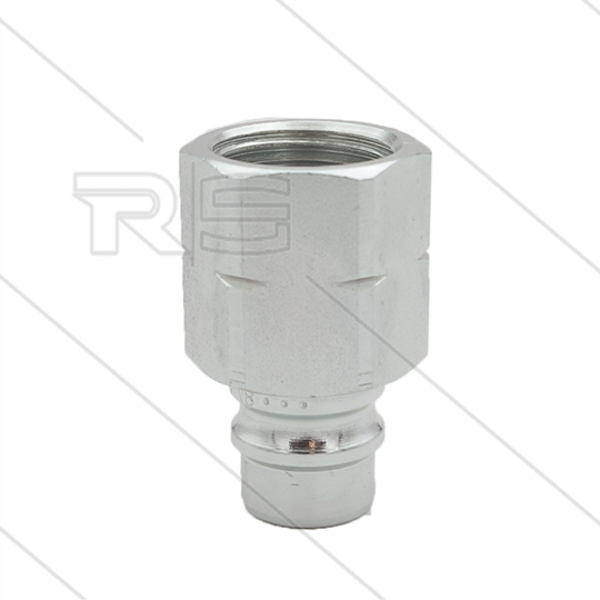 Snap-Tite - nippel - met klep - staal - 276 Bar  - 1/2" bi