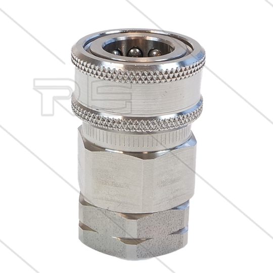 Snap-Tite - koppeling - met klep - RVS - 259 Bar - 1/2&quot; bi
