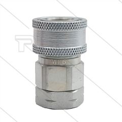 Snap-Tite - koppeling - met klep - staal - 310 Bar - 3/8" bi