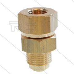LR - Swivel - messing - kort - 220 Bar - 30 l/min - max 60°C - 30 tpm - 1/4&quot; bi x 3/8&quot; bu