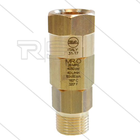 MR-O - Swivel - messing - 250 Bar - 40 l/min - max 90°C - 30 tpm - 1/2&quot; bi x 1/2&quot; bu