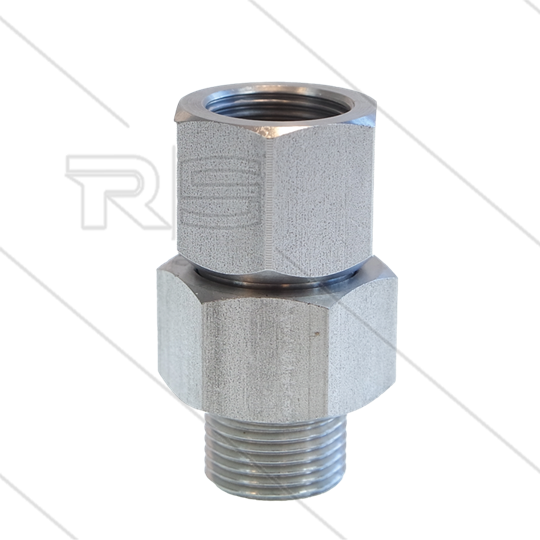 ST310 - Swivel - RVS - 350 Bar - max 90°C - 3/8&quot; bi x 3/8&quot; bu