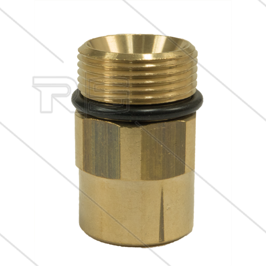AR8 - M24x1,5 - nippel - messing - 350 Bar - Ø14mm - max 160°C - 3/8&quot; bi
