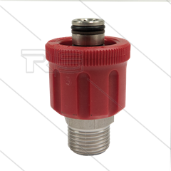 AR9 - M24x1.5 - wartel - RVS - 600 Bar - Ø15mm - max 160°C - 1/2" bu