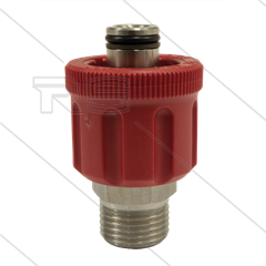 AR9 - M24x1.5 - wartel - RVS - 600 Bar - Ø15mm - max 160°C - 1/4" bu