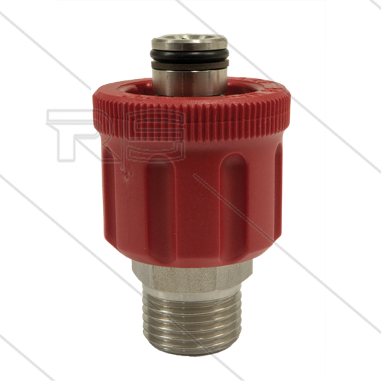 AR9 - M24x1.5 - wartel - RVS - 600 Bar - Ø15mm - max 160°C - 1/4" bu