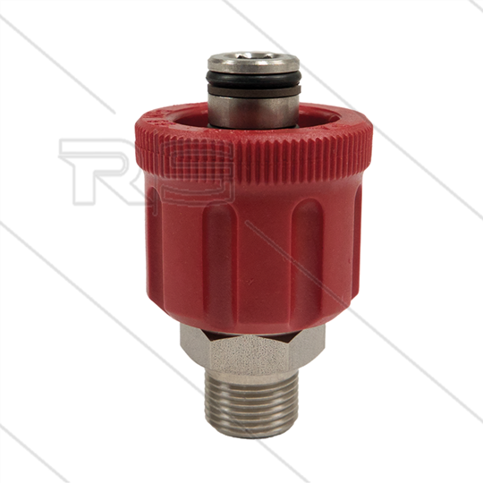 AR9 - M24x1.5 - wartel - RVS - 600 Bar - Ø15mm - max 160°C - 3/8" bu