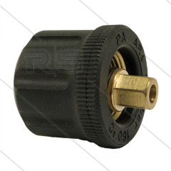 AR4 - M22x1,5 - wartel - messing - 250 Bar - Ø14 mm - binnen zeskant - passend op Kränzle - 1/4" bi