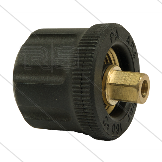 AR4 - M22x1,5 - wartel - messing - 250 Bar - Ø14 mm - binnen zeskant - passend op Kränzle - 1/4" bi