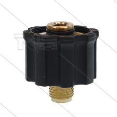 AR5 - M22x1,5 - wartel - messing - 250 Bar - Ø14mm - draaibaar onder druk - max 160°C - 1/4&quot; bu