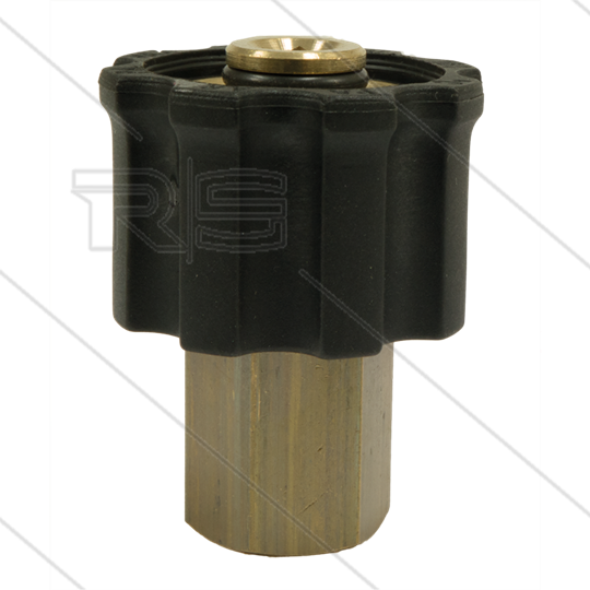 AR1 - M22x1,5 - wartel - messing - 250 Bar - Ø14mm - max 160°C - 1/4&quot; bi