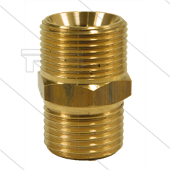 AR1 - M22x1,5 - snelkoppeling nippel - messing - 250 Bar - Ø14mm - max 160°C - 1/2&quot; bu