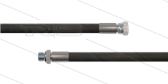 HD-slang zwart 3/8&quot; - 2SC - 50m - 3/8&quot;bu x 3/8&quot;W - geen KBS - 400 Bar