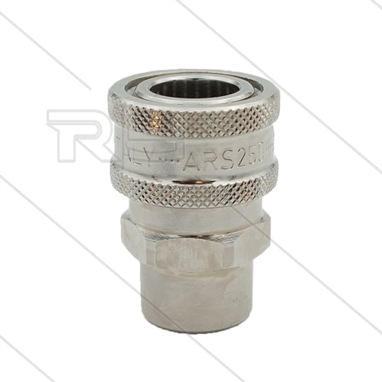 ARS250 - koppeling - messing - 250 Bar - max 90°C - 1/4&quot; bi