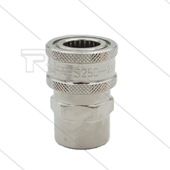 ARS250 - koppeling - messing - 250 Bar - max 90°C - 3/8" bi