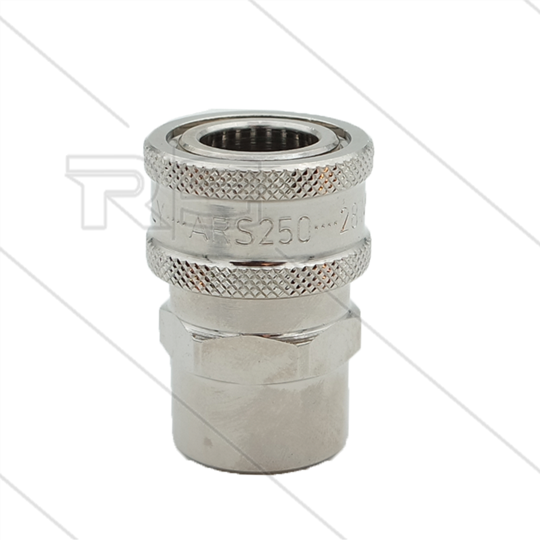 ARS250 - koppeling - messing - 250 Bar - max 90°C - 3/8" bi
