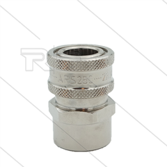 ARS250 - koppeling - messing - 250 Bar - max 90°C - 1/2&quot; bi