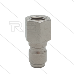 ARS250 - nippel - staal - 250 Bar - Ø14,9mm - max 90°C - 1/4" bi