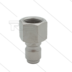 ARS250 - nippel - staal - 250 Bar - Ø14,9mm - max 90°C - 3/8" bi