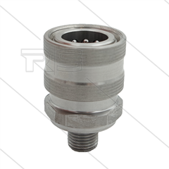 RP3100 - koppeling - RVS - 250 Bar - max 150°C - 1/4" bu