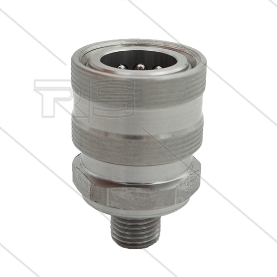 RP3100 - koppeling - RVS - 250 Bar - max 150°C - 1/4" bu