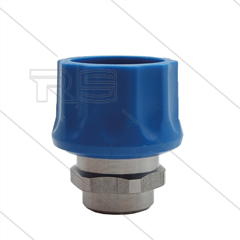 RP3100 - koppeling - RVS - met kunststof ring - 250 Bar - max 150°C - 3/8" bi