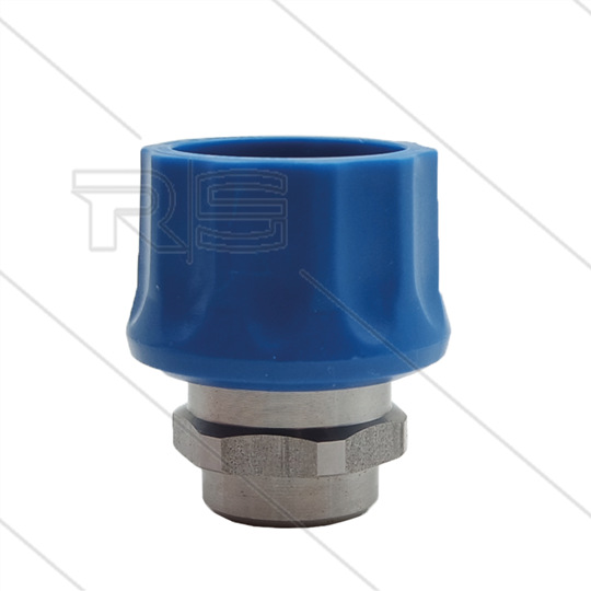 RP3100 - koppeling - RVS - met kunststof ring - 250 Bar - max 150°C - 3/8" bi