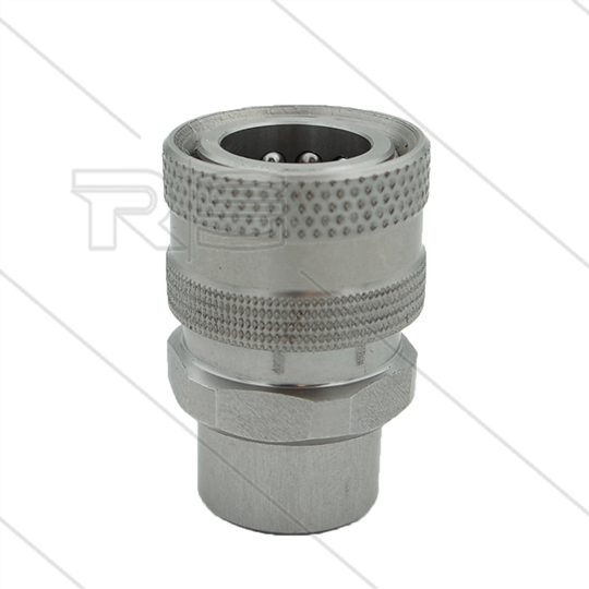 RP3100 - koppeling - RVS - 250 Bar - max 150°C - 1/4&quot; bi